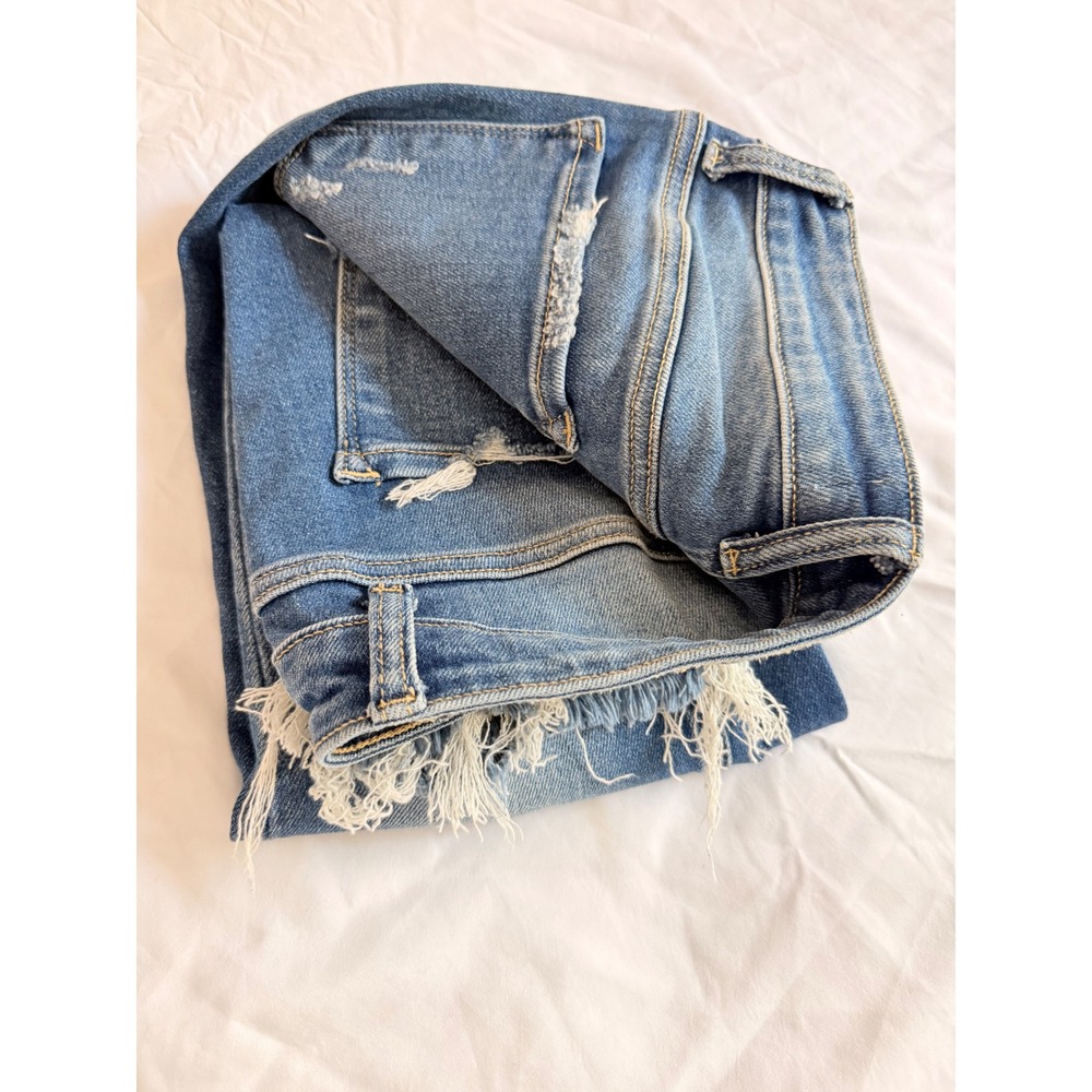 Altar'd State Distressed Skinny Jeans Medium Wash Ripped Knee Frayed Hem - Picture 2 of 12